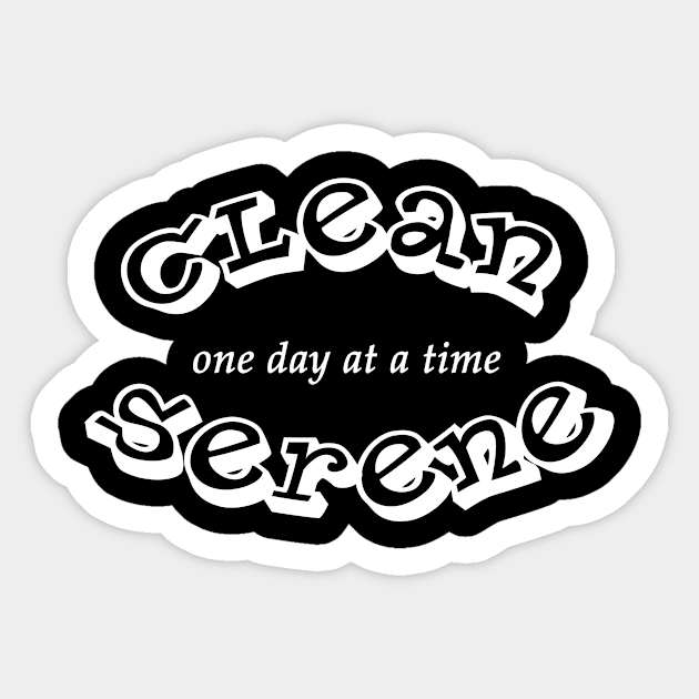 Clean and Serene Sticker by JodyzDesigns